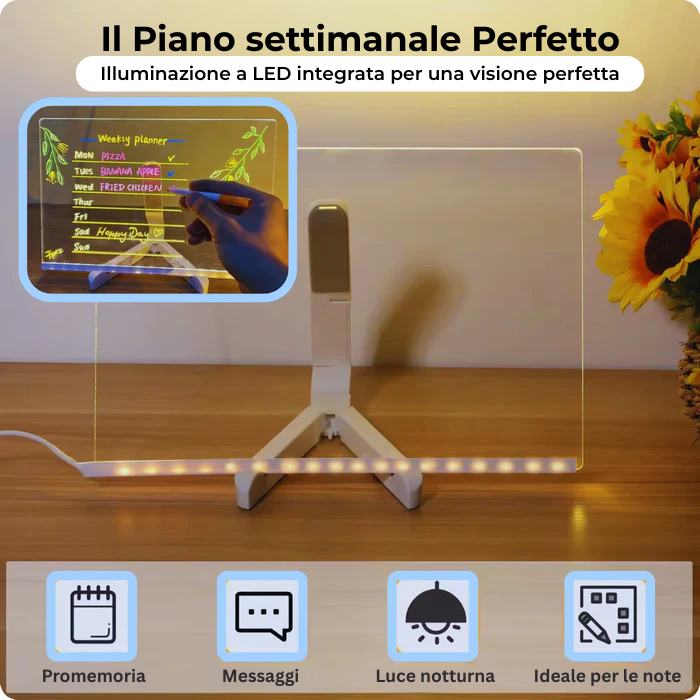 VALTI™ Tavola LED Interattiva per Disegni e Messaggi Luminosi